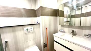 Towels, soap, toilet paper