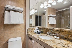 Hair dryer, towels