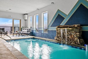 Indoor pool, a heated pool