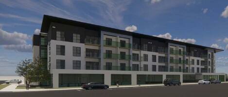 Voorkant van accommodatie