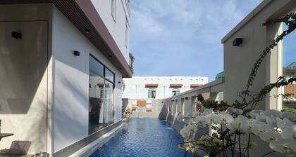 New pool villa at front beach for holiday and family event, cozzy and welcome !
