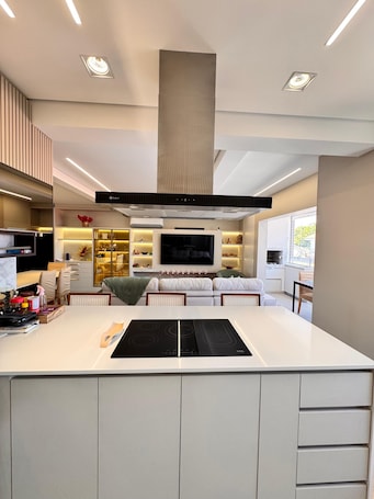 家庭套房, 海滩景观 | 私人厨房