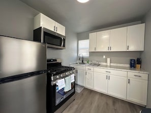 Microwave, oven, stovetop