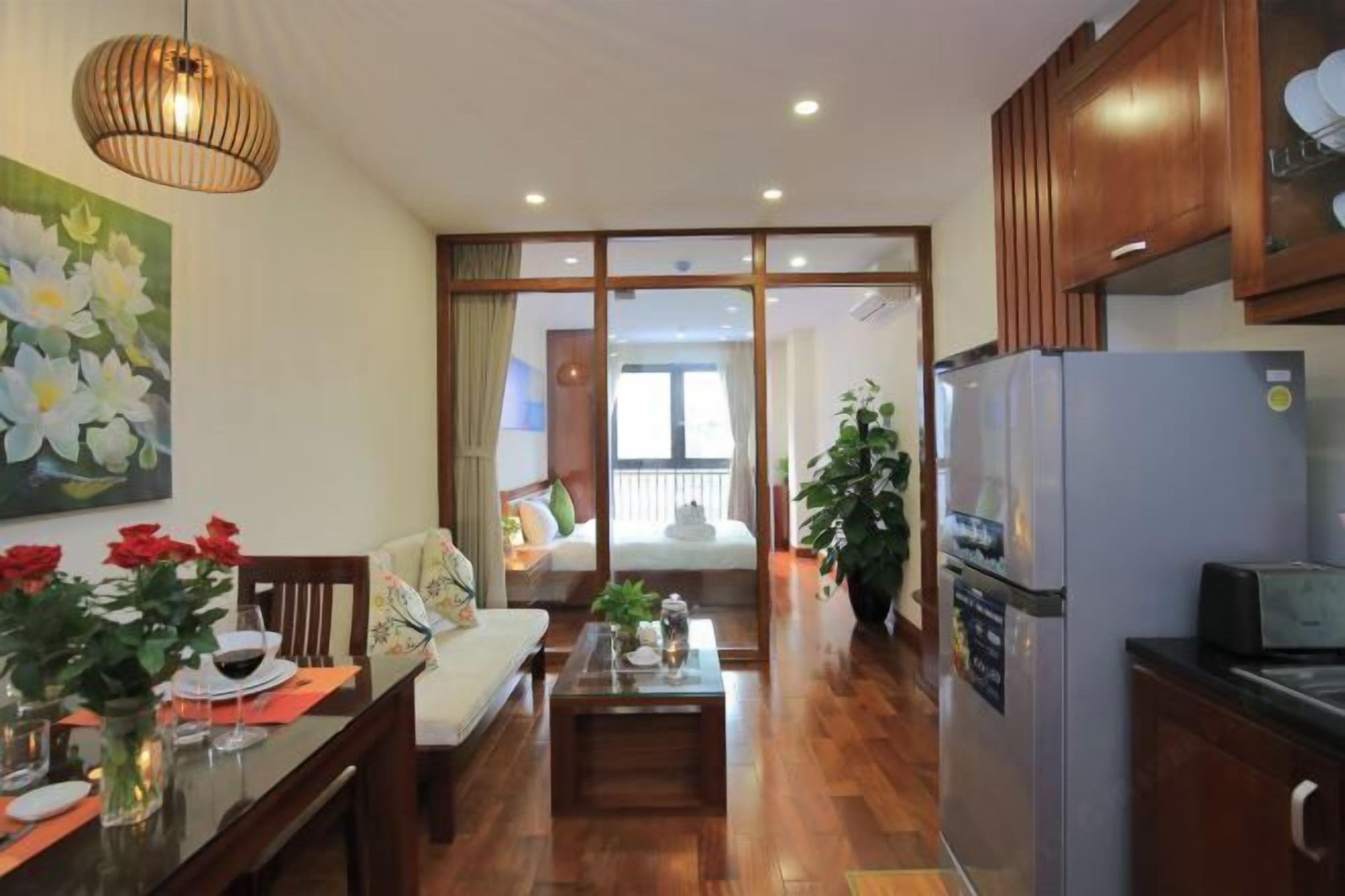 Individually decorated, individually furnished, desk, laptop workspace