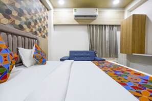 Egyptian cotton sheets, premium bedding, in-room safe, free WiFi - FabHotel Alpine I - Inside Shivani Avenue (Ahmedabad)