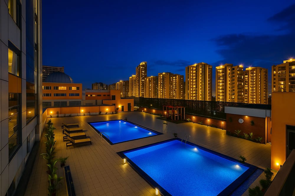 FabHotel Prime Spectrum Metro - With Pool | 5 mins Walk from Sector 75 Metro