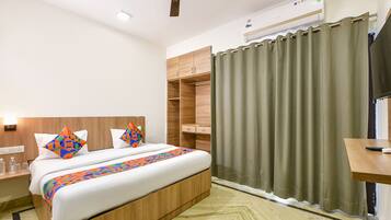 Phòng Deluxe | Bộ trải giường bằng vải cotton Ai Cập, bộ đồ giường cao cấp