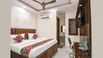 Phòng Deluxe | Bộ trải giường bằng vải cotton Ai Cập, bộ đồ giường cao cấp