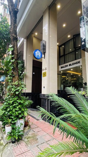 Overnatningsstedets facade