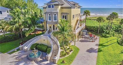 Ocean-Front-to-River-Front 6 BR Beach House Estate; w/ Elevator.