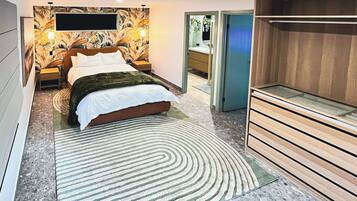 3 chambres, coffres-forts dans les chambres, bureau