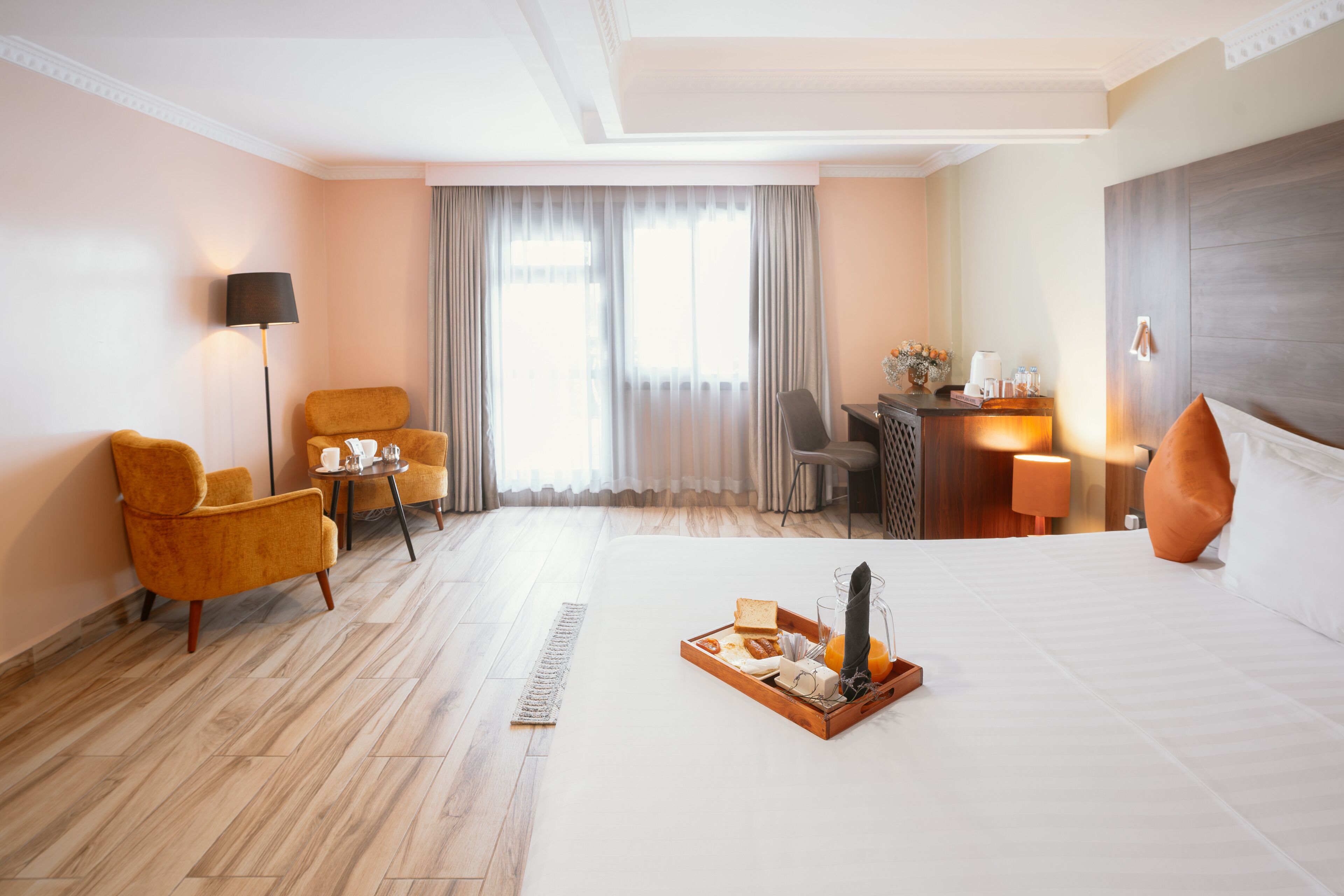 Egyptian cotton sheets, premium bedding, down duvets, memory-foam beds