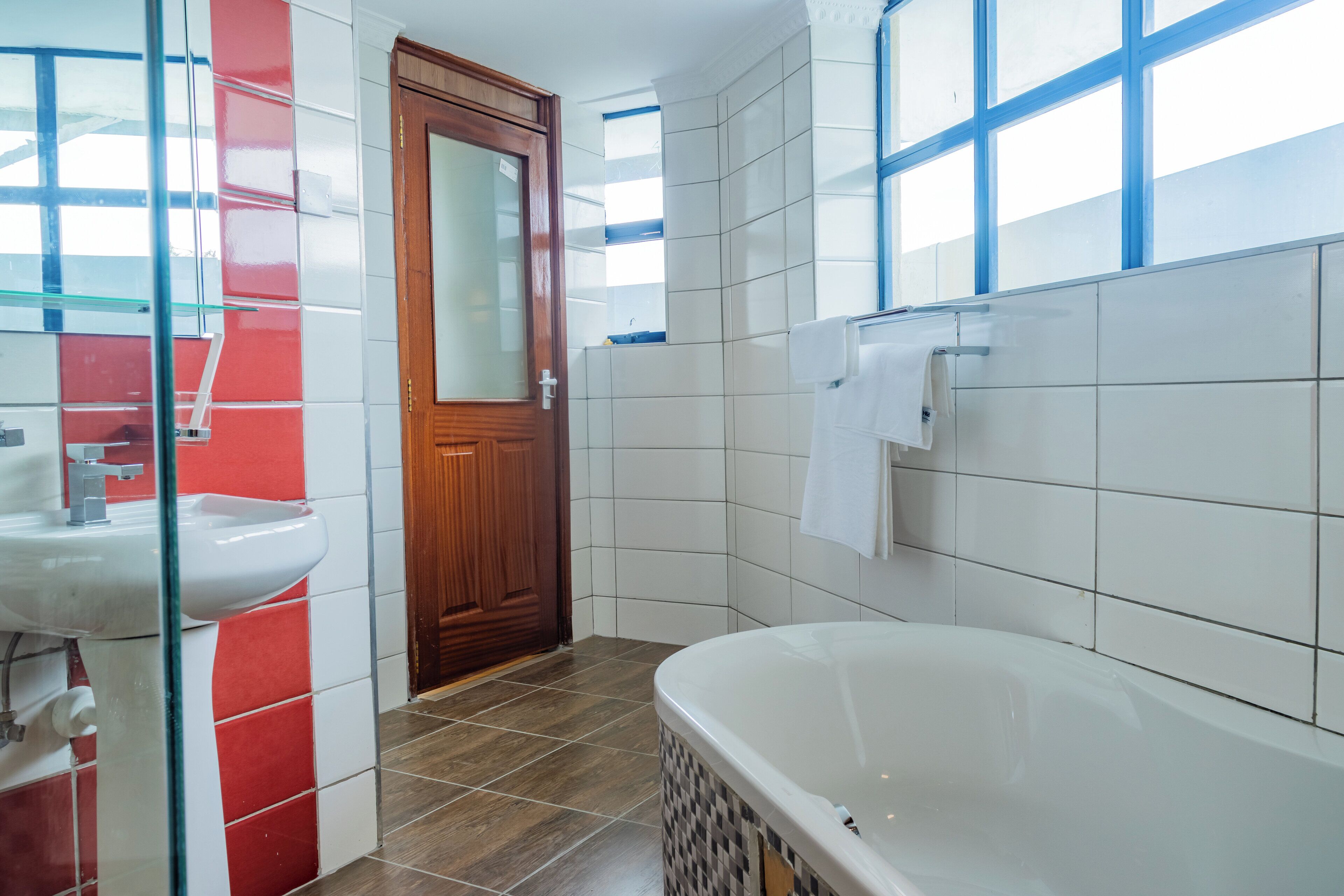 Free toiletries, hair dryer, bathrobes, slippers