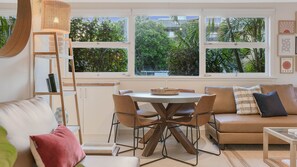 TV - The Kirra Condo Unit 1 - Neat & Tidy 2-Bedroom Ground Floor Apartment only steps away from Kirra Bea (Coolangatta)
