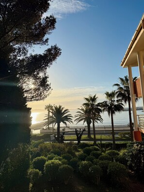 Property grounds - Apartment with breathtaking sea views. Almost a foot in the water (Cavalaire-sur-Mer)