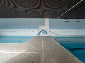 Indoor pool, a heated pool
