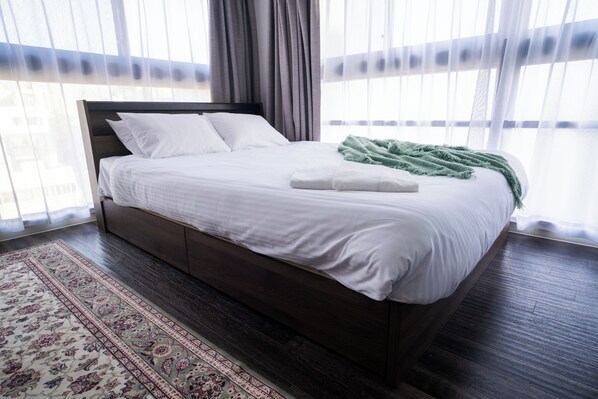 Standard Apart Daire, Sigara İçilmez (Wall 40D) | 1 yatak odası, güneşlik/perde, ses yalıtımı, ütü/ütü masası 