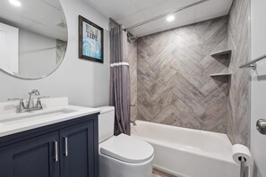 Hair dryer, towels