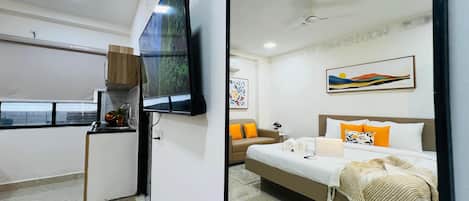 King Studio | 1 habitación, wifi gratis, ropa de cama y acceso para silla de ruedas