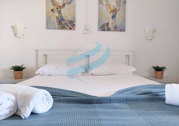 1 bedroom, iron/ironing board, bed sheets