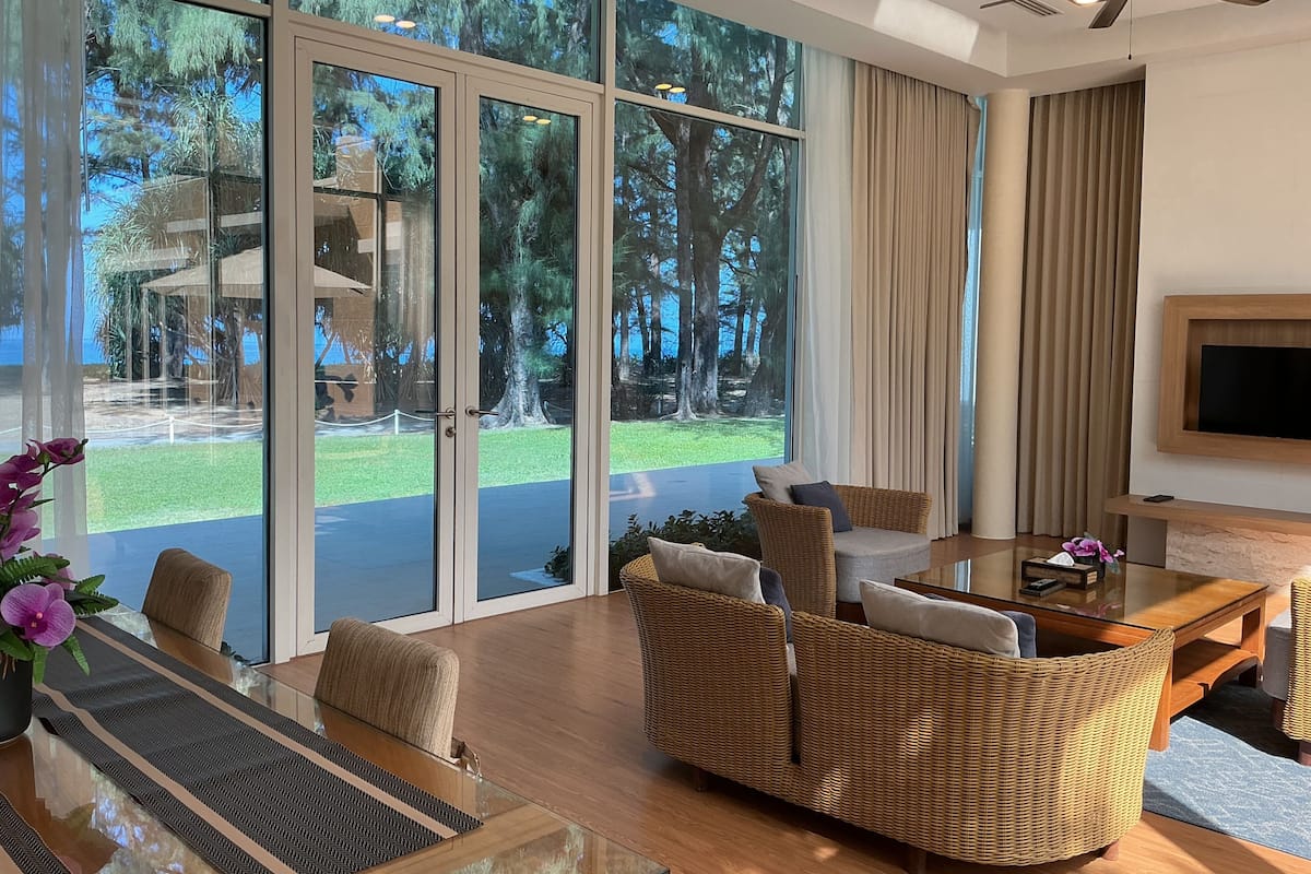 2 Bedroom Oceanfront Pool Villa | In-room safe, blackout drapes, iron/ironing board, free WiFi