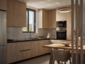 Refrigerador, microondas, horno, placa de cocina