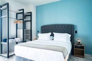 1 soverom, skrivebord, strykejern/-brett og wi-fi