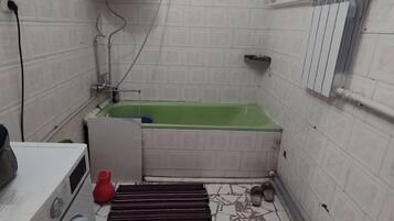 Basic Quadruple Room, Mountain View | Bathroom | Combined shower/tub, free toiletries, slippers, bidet