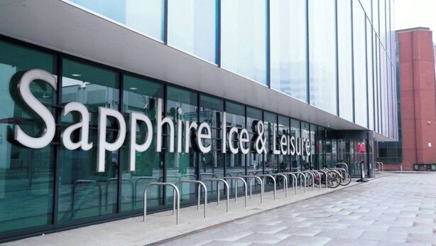 A modern building with the sign "Sapphire Ice & Leisure" indicating a leisure and ice-related facility. - 2 Beds Flat Centrally Located 2 Mins From Station (Romford)
