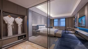 Executive-Zimmer, 1 King-Bett | Hochwertige Bettwaren, Daunenbettdecken