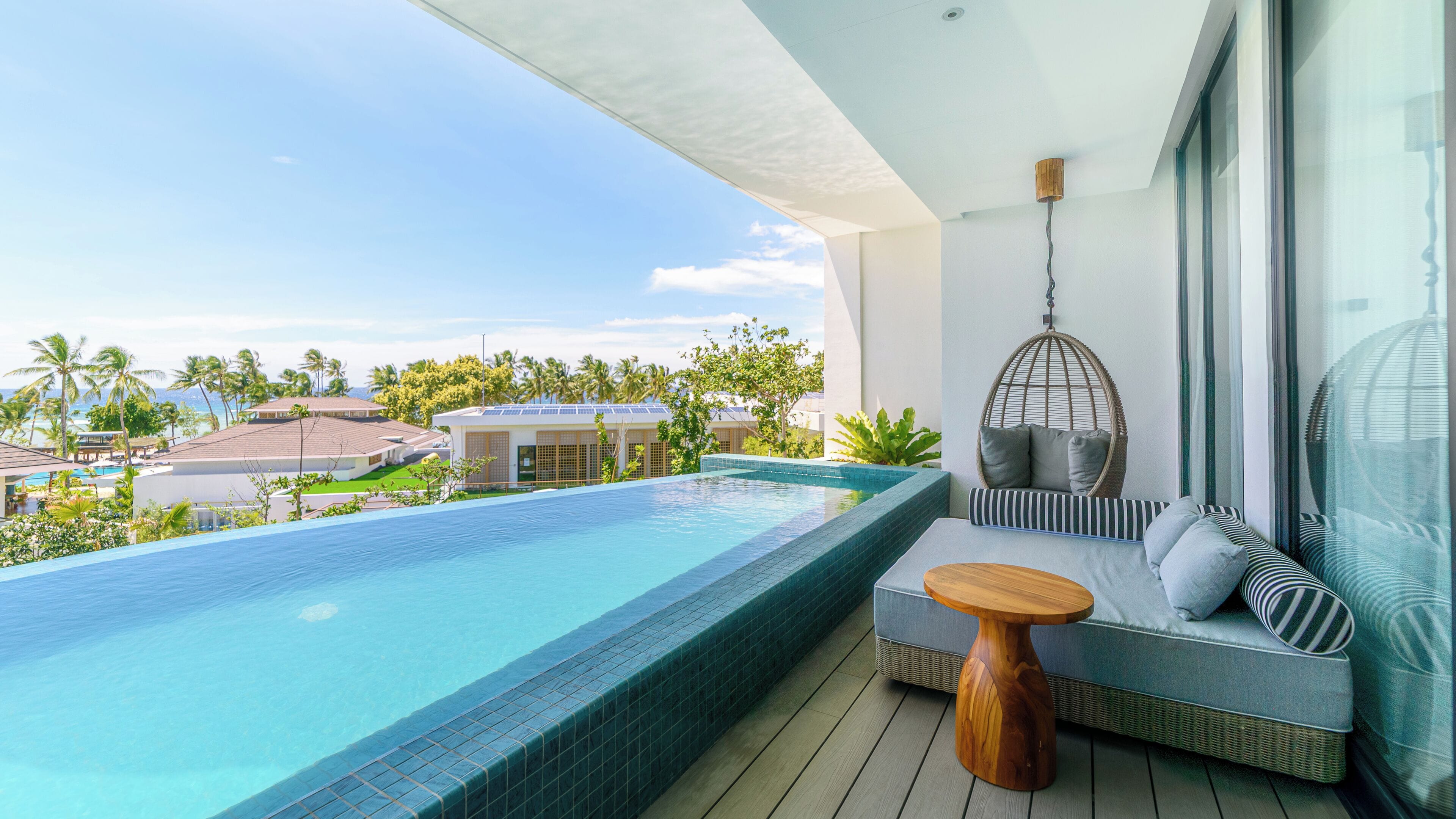 Junior suite, 1 kingsize bed, uitzicht op zee | Terras