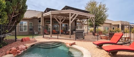 A heated pool
