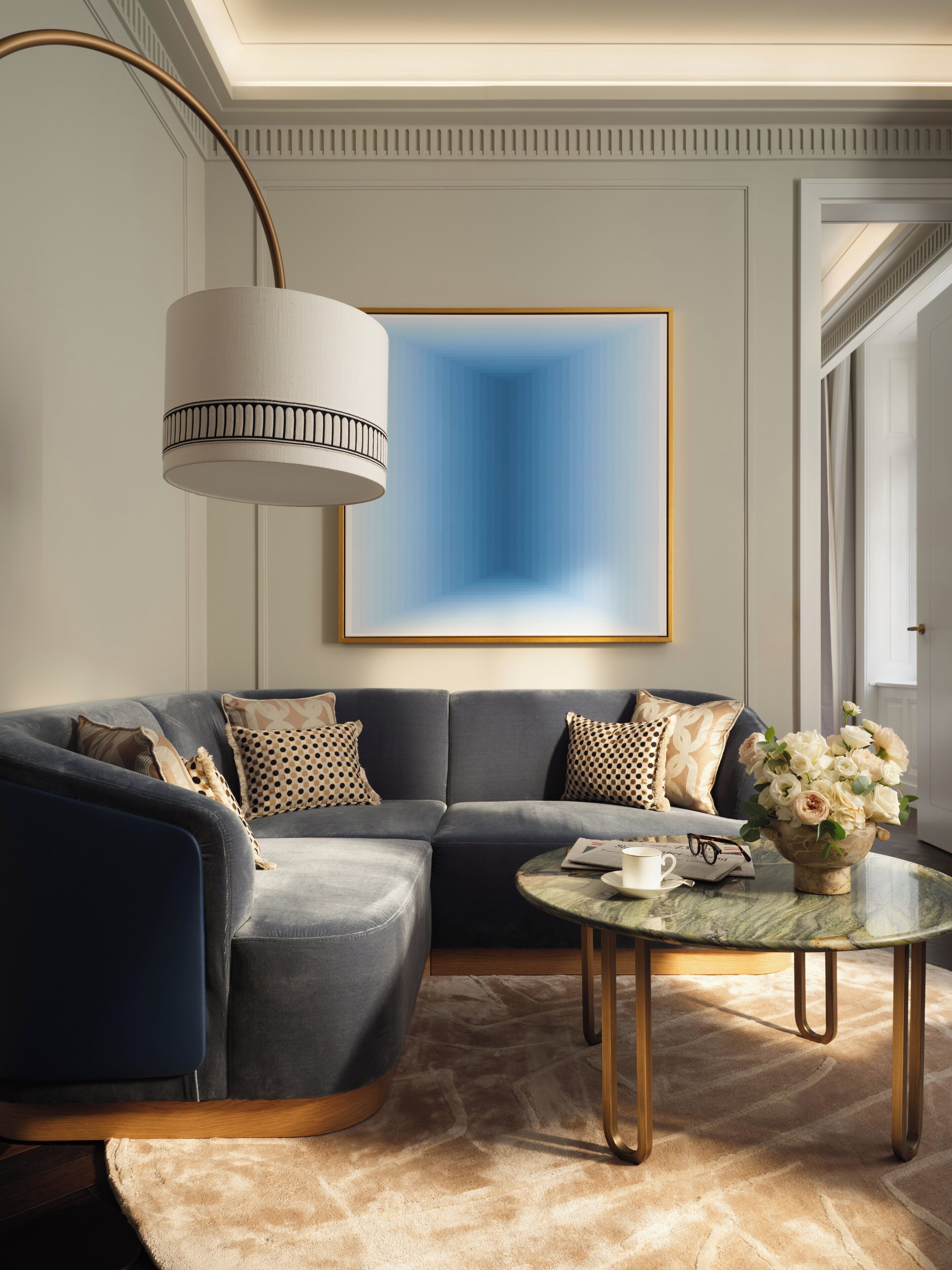 Ropa de cama de alta calidad y minibar 