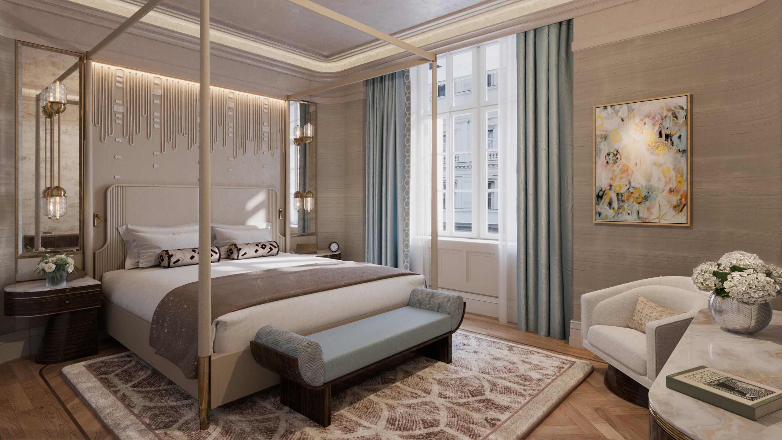 Royal Suite, 2 Bedrooms | Premium bedding, minibar, in-room safe, desk