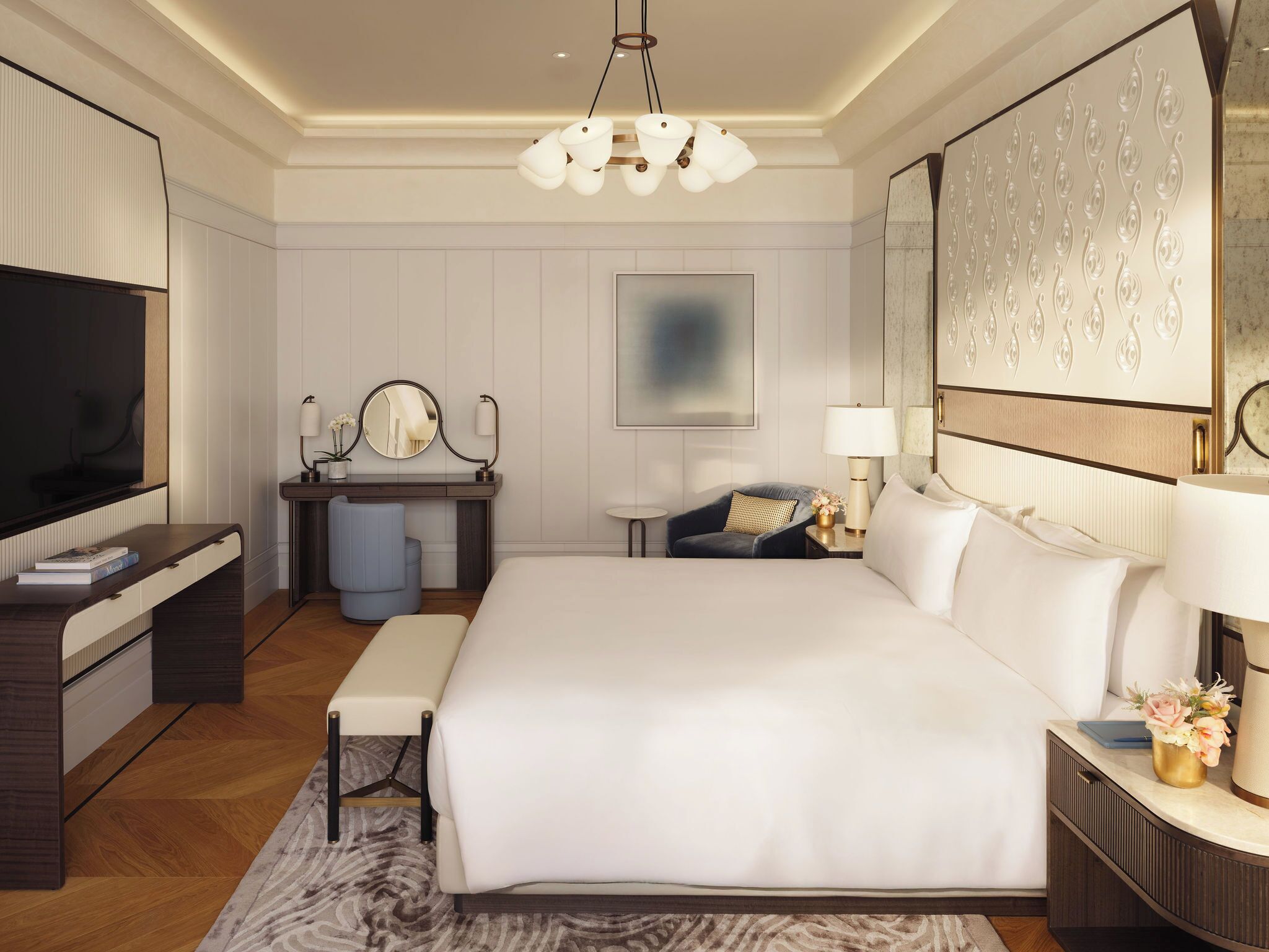 Mandarin, Suite, 2 Bedrooms | Premium bedding, minibar, in-room safe, desk