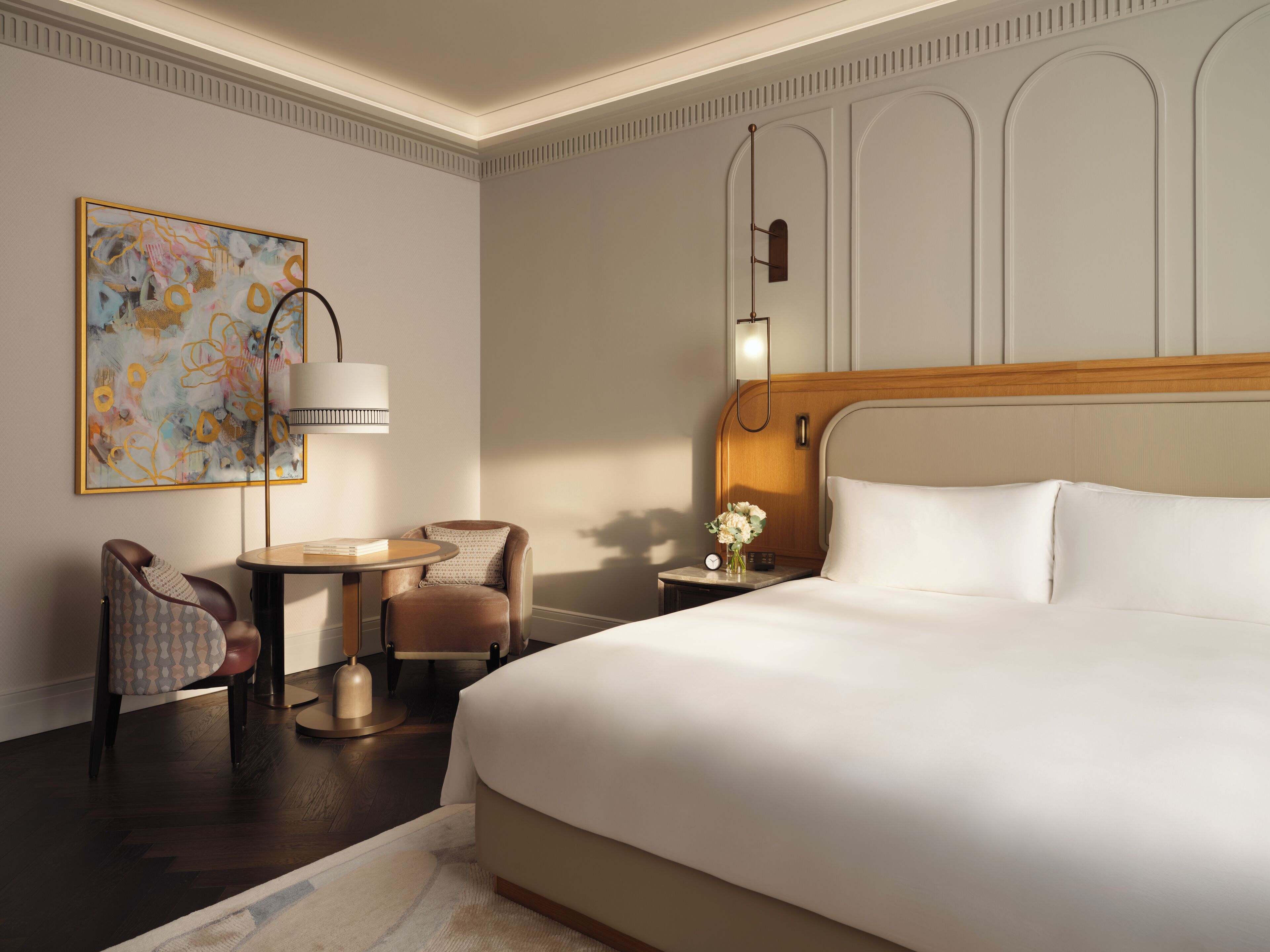 Premium bedding, minibar, in-room safe, desk