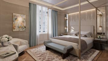 Premium bedding, minibar, in-room safe, desk