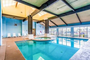 Indoor pool, outdoor pool