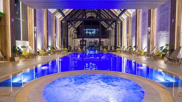Indoor pool, seasonal outdoor pool