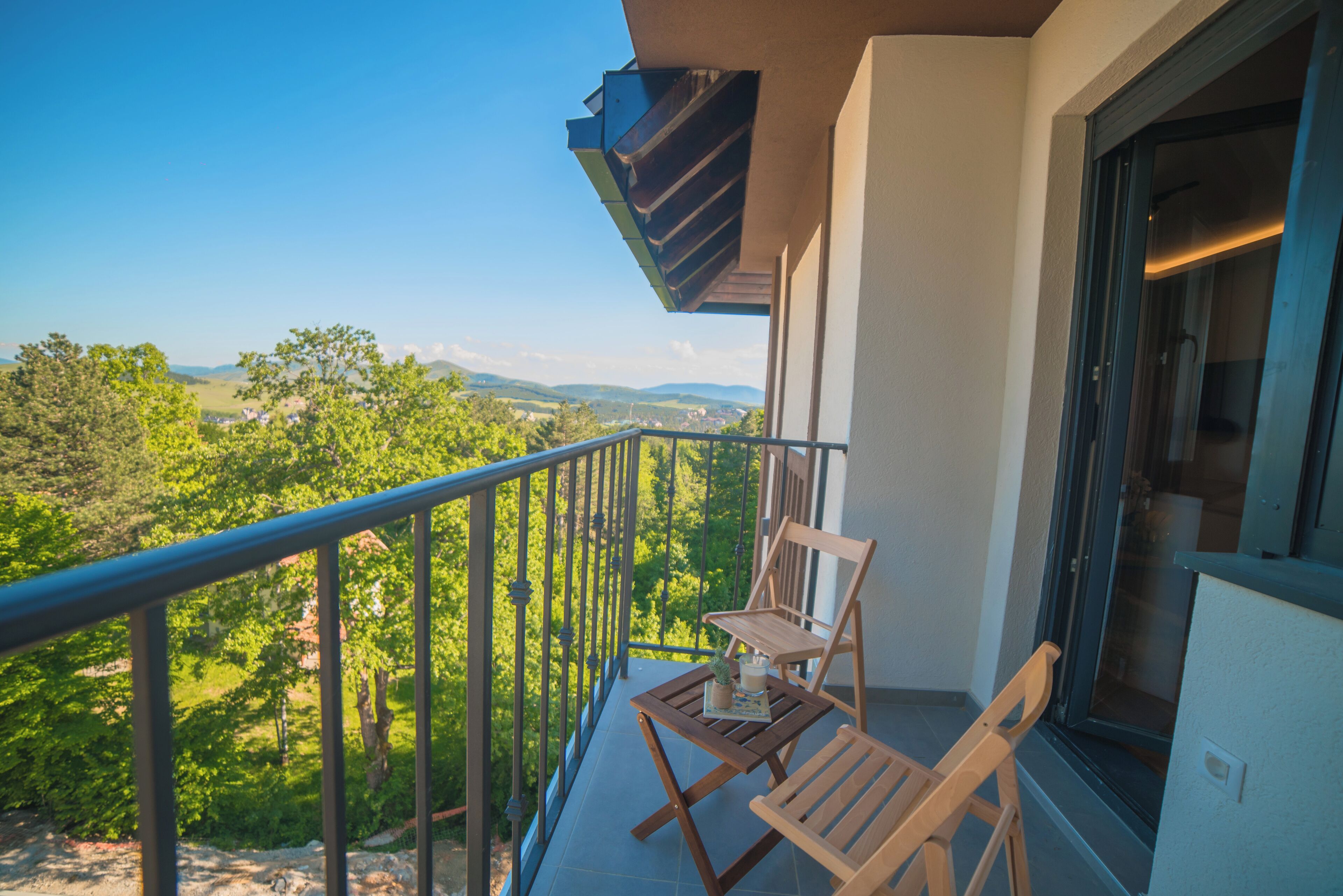 Appartement Classique, balcon, vue ville | Terrasse/Patio