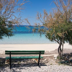 Plage, sable blanc, bar de plage