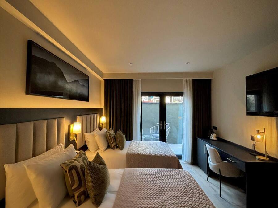 Quarto duplo luxo | Terraço/pátio