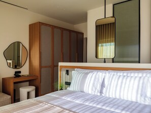 Premium Suite with Panoramic View & Shared Heated Pool | 1 bedroom, in-room safe, desk, laptop workspace - Petrablu Mykonos (Mykonos)