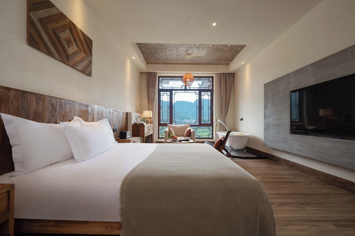Doppia Deluxe, vista montagna | 2 camere, postazione laptop, tende oscuranti, ferro/asse da stiro