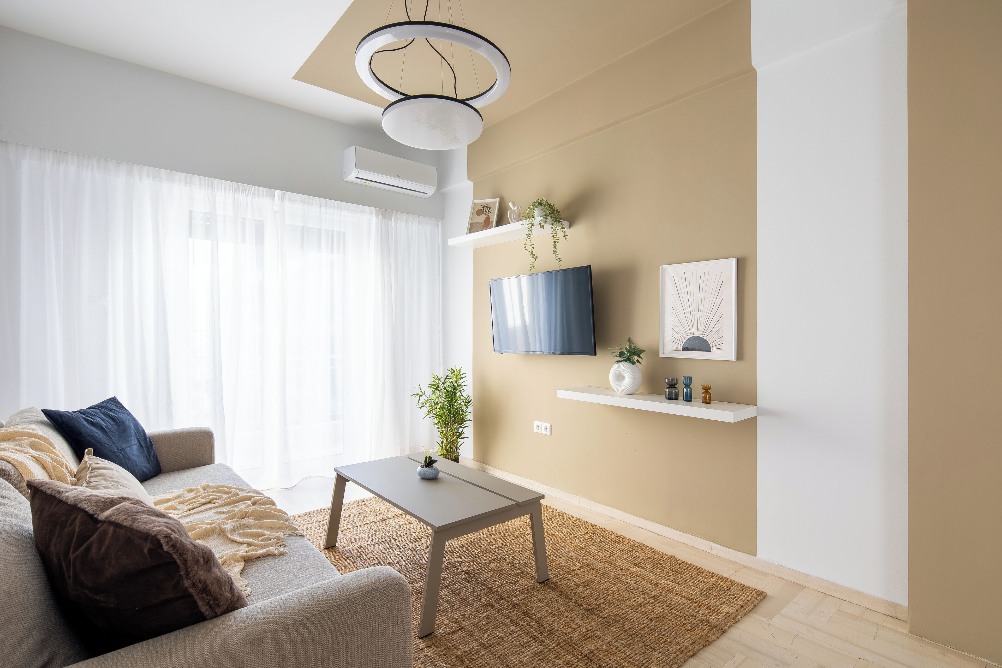 Appartement, 2 chambres, balcon, vue ville | Salle de séjour