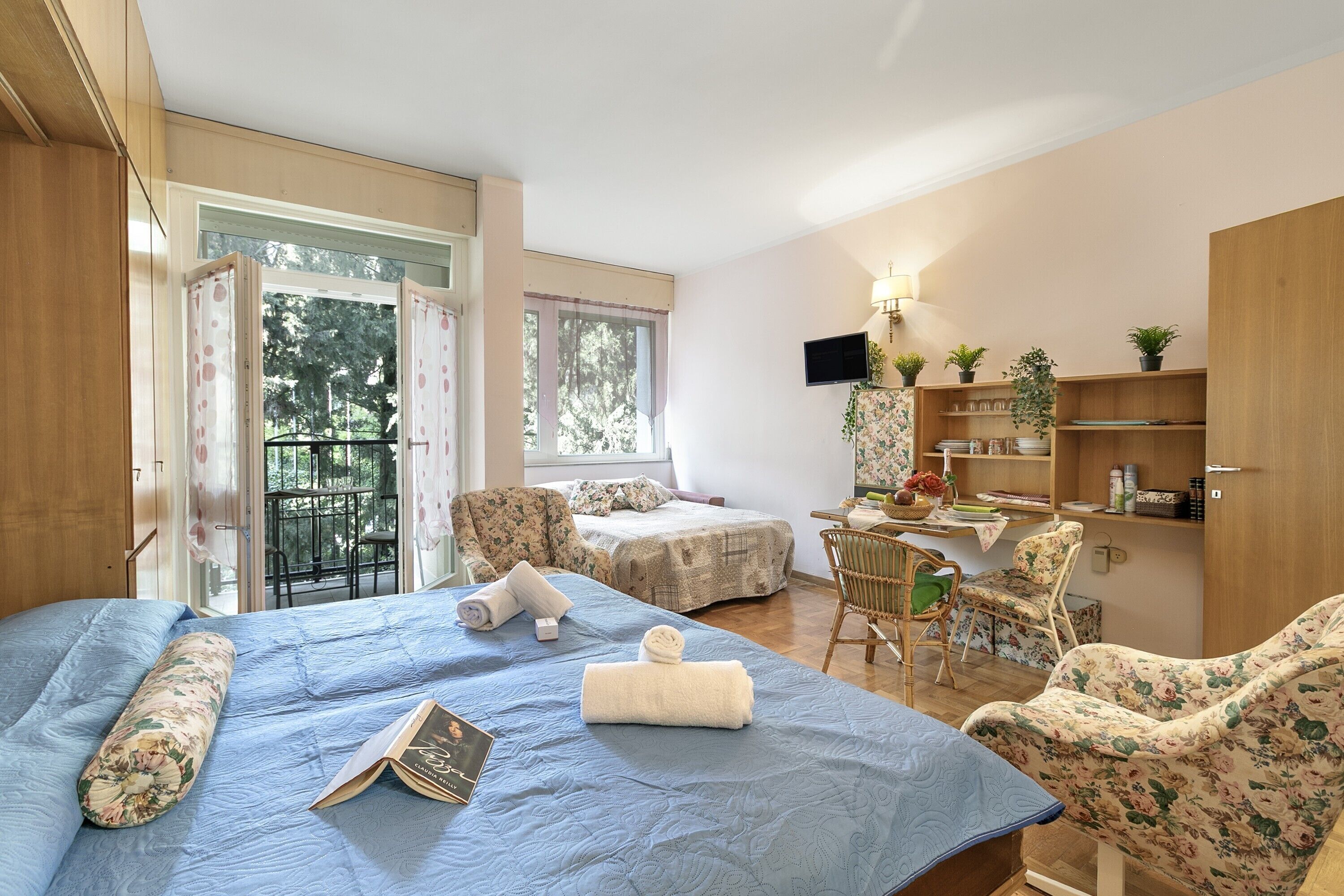Familienstudio, Bergblick (Sonia Studio-Pool&Balcony near) | Kostenloses WLAN, Bettwäsche