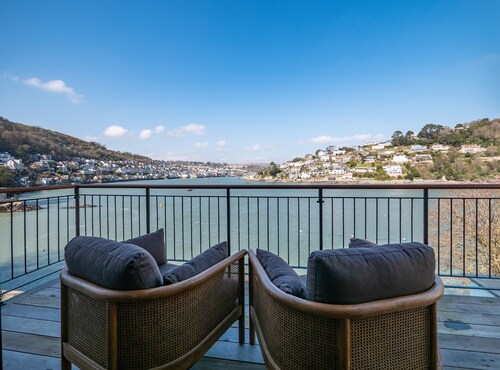 Stylish Waterfront Home With River Dart Views