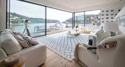 Large Riverside Retreat with Panoramic Dart Views