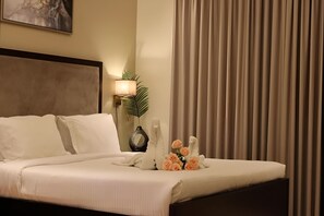 Iconic Studio with Burj Khalifa View | 客房内保险箱、熨斗/熨衣板、免费 WiFi