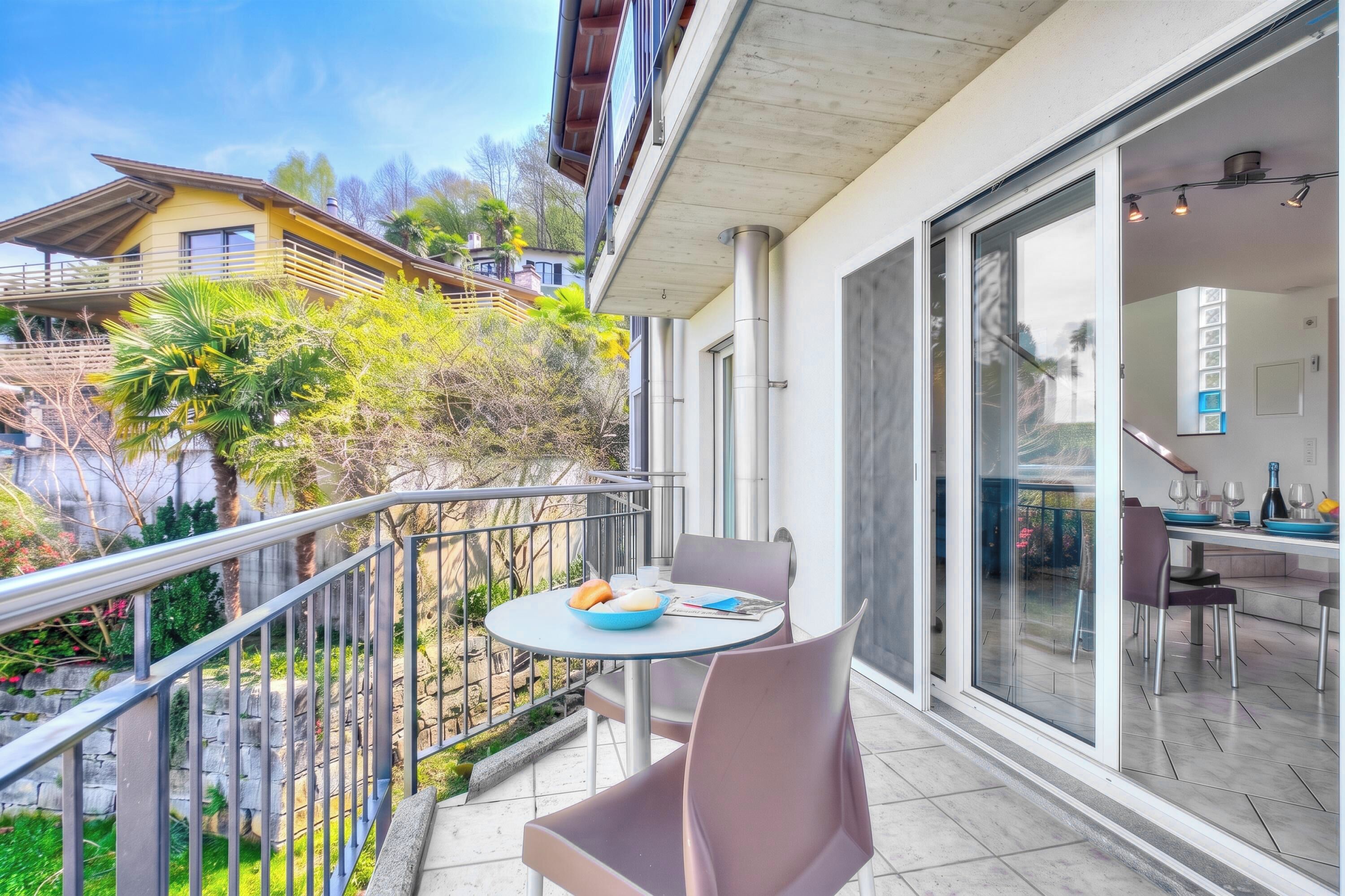 Family Villa, 2 Bedrooms, Terrace, Mountainside (Casa Zaira 1 2BR in Caviano) | Outdoor dining